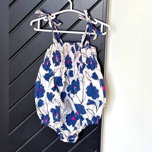 Girls floral romper. Size 12m. Great condition!